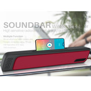 NewRixing NR-7018 Outdoor Portable Bluetooth Speaker with Phone Holder, Support Hands-free Call / TF Card / FM / U Disk(Red)