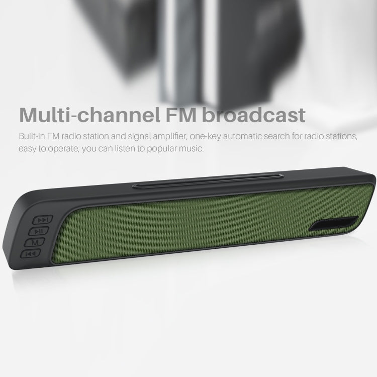 NewRixing NR-7018 Outdoor Portable Bluetooth Speaker with Phone Holder, Support Hands-free Call / TF Card / FM / U Disk(Blue)
