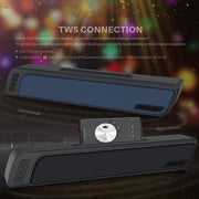 NewRixing NR-7018 Outdoor Portable Bluetooth Speaker with Phone Holder, Support Hands-free Call / TF Card / FM / U Disk(Green)