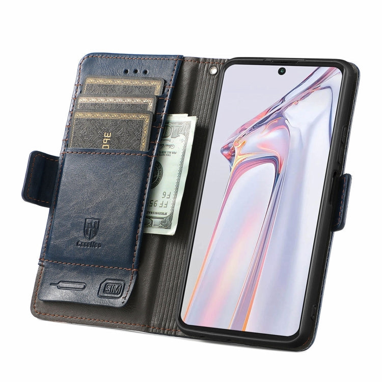 For Blackview A100 CaseNeo Business Splicing Dual Magnetic Buckle Horizontal Flip PU Leather Case with Holder & Card Slots & Wallet(Blue) - More Brand by PMC TechLife | Online Shopping South Africa | PMC TechLife | Buy Now Pay Later Mobicred