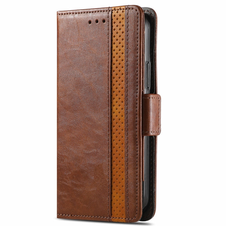 For Blackview A100 CaseNeo Business Splicing Dual Magnetic Buckle Horizontal Flip PU Leather Case with Holder & Card Slots & Wallet(Brown) - More Brand by PMC TechLife | Online Shopping South Africa | PMC TechLife | Buy Now Pay Later Mobicred