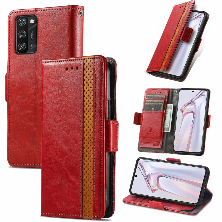 For Blackview A100 CaseNeo Business Splicing Dual Magnetic Buckle Horizontal Flip PU Leather Case with Holder & Card Slots & Wallet(Red) - More Brand by PMC TechLife | Online Shopping South Africa | PMC TechLife