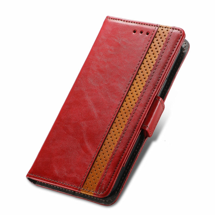 For Blackview A100 CaseNeo Business Splicing Dual Magnetic Buckle Horizontal Flip PU Leather Case with Holder & Card Slots & Wallet(Red) - More Brand by PMC TechLife | Online Shopping South Africa | PMC TechLife