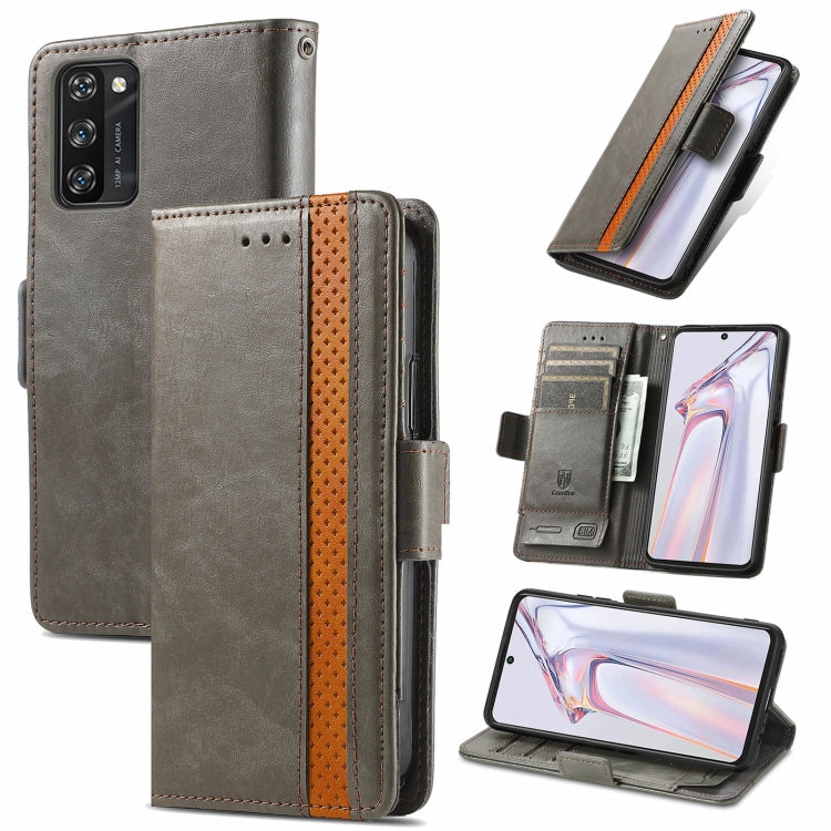 For Blackview A100 CaseNeo Business Splicing Dual Magnetic Buckle Horizontal Flip PU Leather Case with Holder & Card Slots & Wallet(Grey) - More Brand by PMC TechLife | Online Shopping South Africa | PMC TechLife | Buy Now Pay Later Mobicred