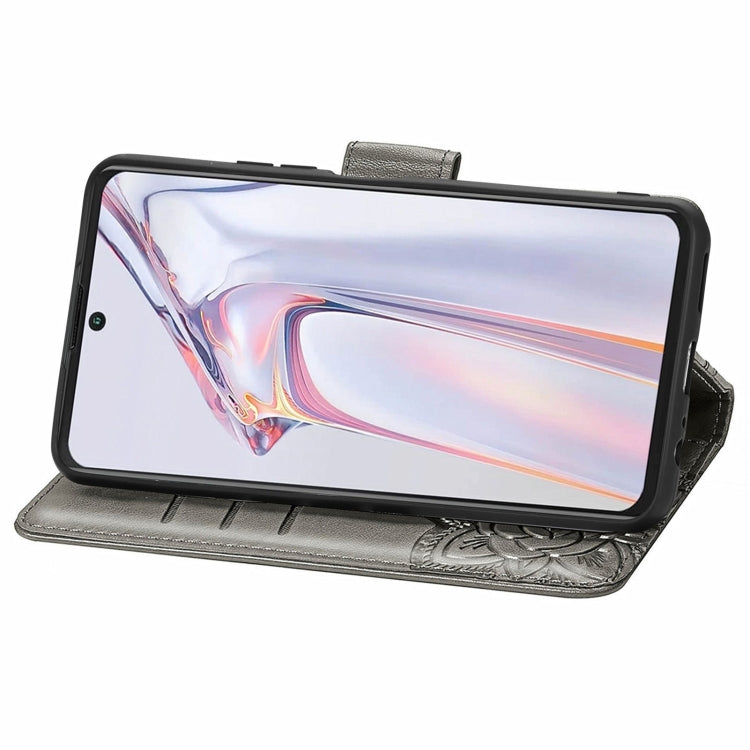 For Blackview A100 Butterfly Love Flower Embossed Horizontal Flip Leather Case with Holder & Card Slots & Wallet & Lanyard(Gray) - More Brand by PMC TechLife | Online Shopping South Africa | PMC TechLife | Buy Now Pay Later Mobicred