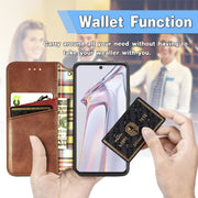 For Blackview A100 Cubic Grid Pressed Horizontal Flip Magnetic PU Leather Case with Holder & Card Slots & Wallet(Grey)