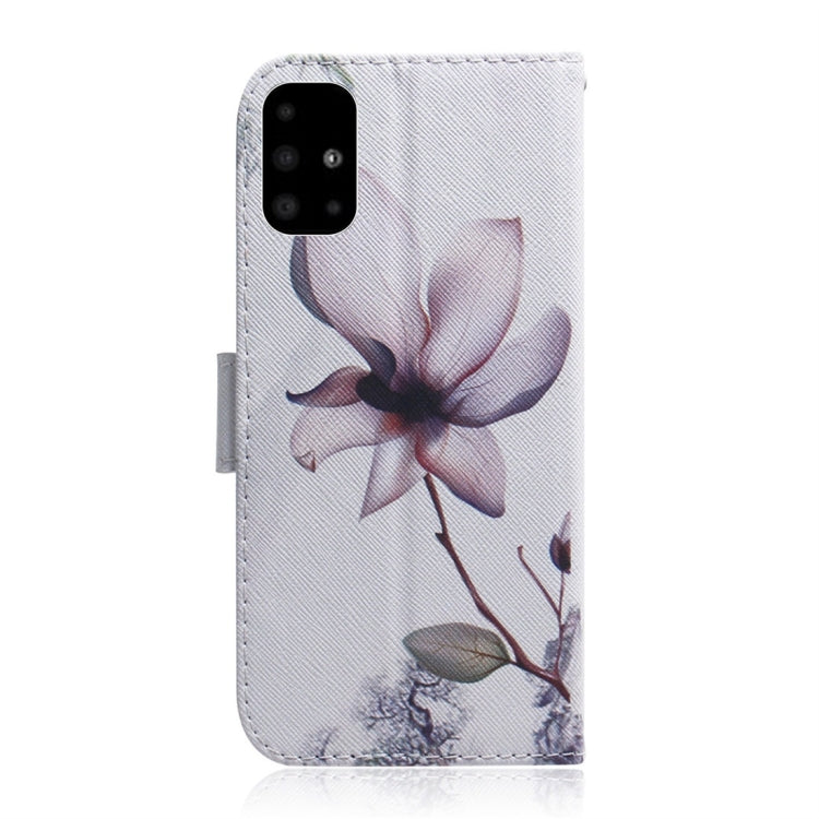 For Galaxy A51 Coloured Drawing Horizontal Flip Leather Case, with Holder & Card Slots & Wallet(Magnolia Flower) - Galaxy Phone Cases by PMC TechLife | Online Shopping South Africa | PMC TechLife