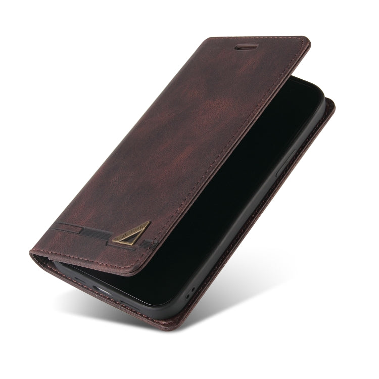 For OPPO F19 / A74 Skin Feel Anti-theft Brush Horizontal Flip Leather Case with Holder & Card Slots & Wallet(Brown)