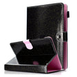 For 10 inch Tablet Varnish Glitter Powder Horizontal Flip Leather Case with Holder & Card Slot(Black) - 10 - 11 inch by PMC TechLife | Online Shopping South Africa | PMC TechLife | Buy Now Pay Later Mobicred