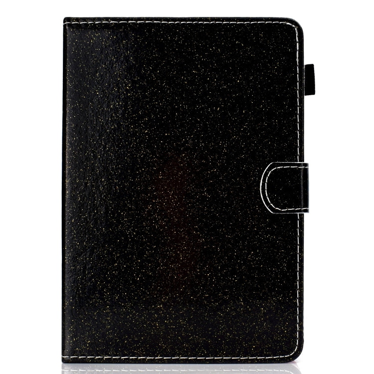 For 10 inch Tablet Varnish Glitter Powder Horizontal Flip Leather Case with Holder & Card Slot(Black) - 10 - 11 inch by PMC TechLife | Online Shopping South Africa | PMC TechLife | Buy Now Pay Later Mobicred
