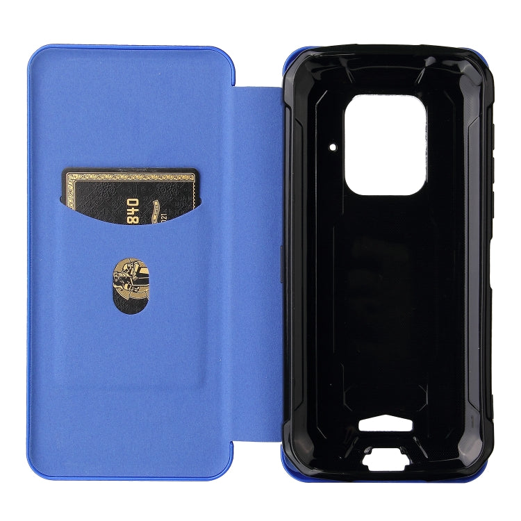 For Doogee S59 / S59 Pro Carbon Fiber Texture Horizontal Flip TPU + PC + PU Leather Case with Card Slot(Blue) - More Brand by PMC TechLife | Online Shopping South Africa | PMC TechLife | Buy Now Pay Later Mobicred