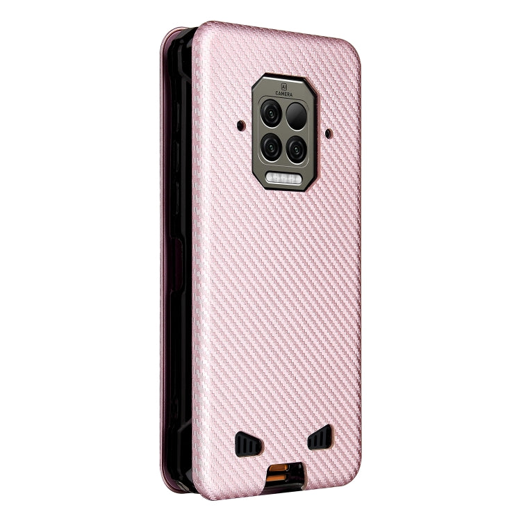 For Doogee S86 / S86 Pro Carbon Fiber Texture Horizontal Flip TPU + PC + PU Leather Case with Card Slot(Pink) - More Brand by PMC TechLife | Online Shopping South Africa | PMC TechLife | Buy Now Pay Later Mobicred
