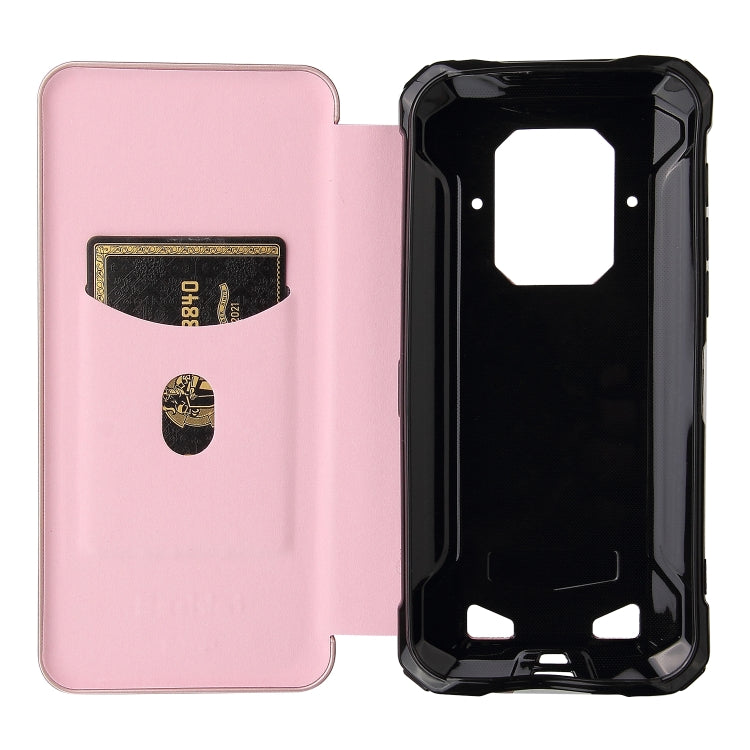 For Doogee S86 / S86 Pro Carbon Fiber Texture Horizontal Flip TPU + PC + PU Leather Case with Card Slot(Pink) - More Brand by PMC TechLife | Online Shopping South Africa | PMC TechLife | Buy Now Pay Later Mobicred