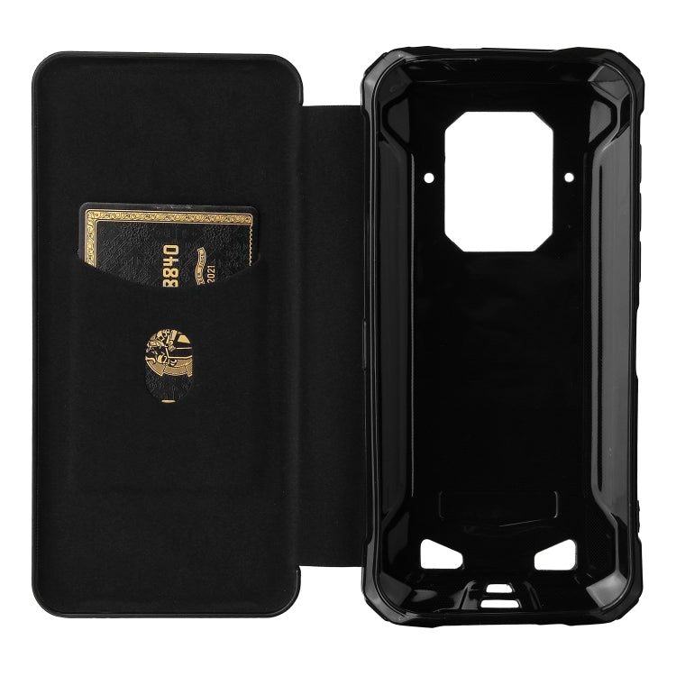For Doogee S86 / S86 Pro Carbon Fiber Texture Horizontal Flip TPU + PC + PU Leather Case with Card Slot(Black) - More Brand by PMC TechLife | Online Shopping South Africa | PMC TechLife | Buy Now Pay Later Mobicred