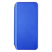 For Doogee S86 / S86 Pro Carbon Fiber Texture Horizontal Flip TPU + PC + PU Leather Case with Card Slot(Blue)