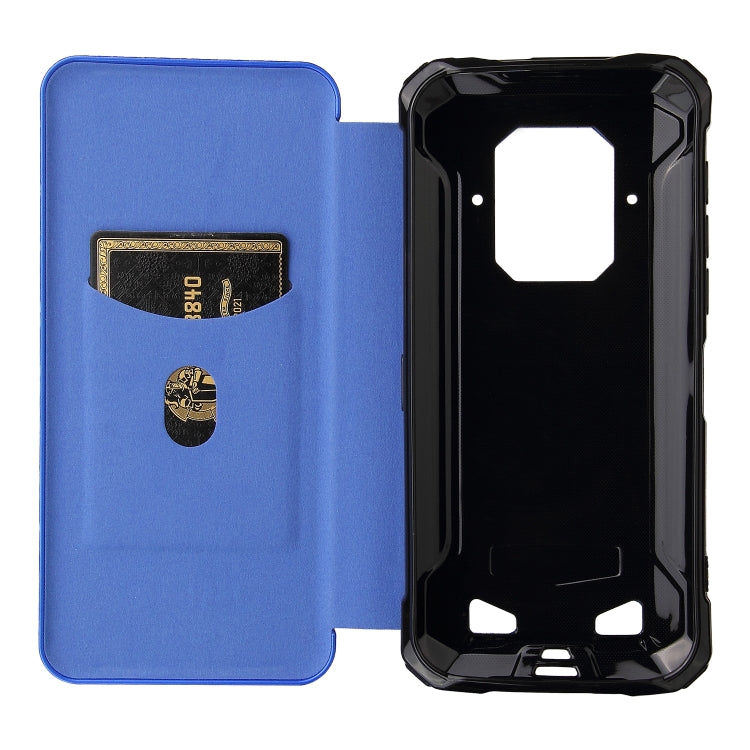 For Doogee S86 / S86 Pro Carbon Fiber Texture Horizontal Flip TPU + PC + PU Leather Case with Card Slot(Blue) - More Brand by PMC TechLife | Online Shopping South Africa | PMC TechLife | Buy Now Pay Later Mobicred