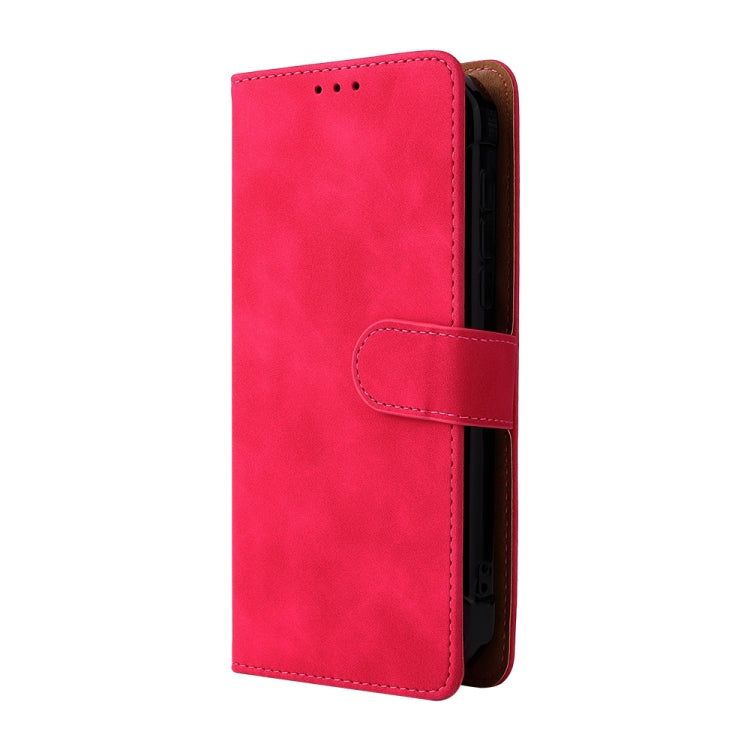 For Doogee S59 / S59 Pro Solid Color Skin Feel Magnetic Buckle Horizontal Flip Calf Texture PU Leather Case with Holder & Card Slots & Wallet(Rose Red) - More Brand by PMC TechLife | Online Shopping South Africa | PMC TechLife | Buy Now Pay Later Mobicred
