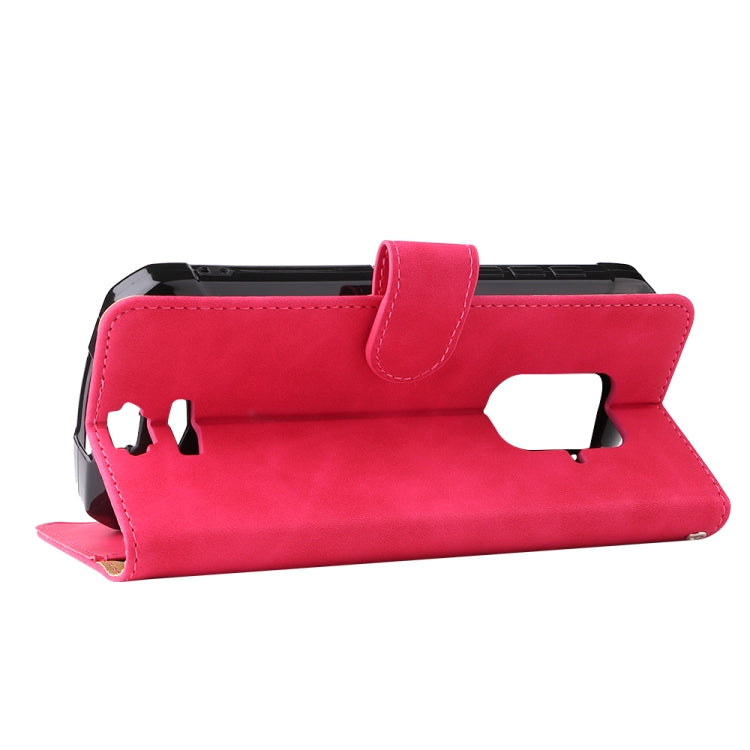 For Doogee S59 / S59 Pro Solid Color Skin Feel Magnetic Buckle Horizontal Flip Calf Texture PU Leather Case with Holder & Card Slots & Wallet(Rose Red) - More Brand by PMC TechLife | Online Shopping South Africa | PMC TechLife | Buy Now Pay Later Mobicred