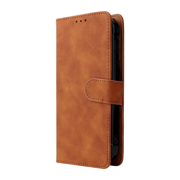 For Doogee S59 / S59 Pro Solid Color Skin Feel Magnetic Buckle Horizontal Flip Calf Texture PU Leather Case with Holder & Card Slots & Wallet(Brown) - More Brand by PMC TechLife | Online Shopping South Africa | PMC TechLife | Buy Now Pay Later Mobicred