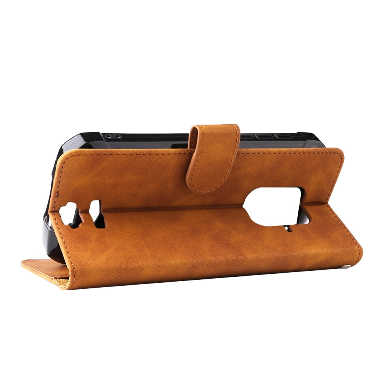 For Doogee S59 / S59 Pro Solid Color Skin Feel Magnetic Buckle Horizontal Flip Calf Texture PU Leather Case with Holder & Card Slots & Wallet(Brown) - More Brand by PMC TechLife | Online Shopping South Africa | PMC TechLife | Buy Now Pay Later Mobicred