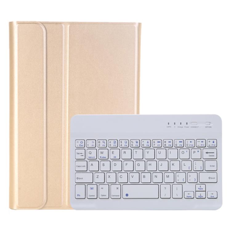 A06B Ultra-thin Detachable Bluetooth Keyboard Leather Case with Pen Slot & Holder for iPad mini 6 / mini 7(Gold) - For iPad mini by PMC TechLife | Online Shopping South Africa | PMC TechLife | Buy Now Pay Later Mobicred