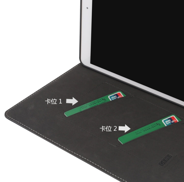 For iPad Pro 10.5 inch GEBEI PU+TPU Horizontal Flip Protective Case with Holder & Card Slots(Black) - free shipping - PMC Jewellery - Order now!