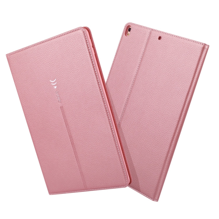 For iPad Pro 10.5 inch GEBEI PU+TPU Horizontal Flip Protective Case with Holder & Card Slots(Rose Gold) - free shipping - PMC Jewellery - Order now!