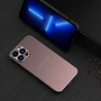For iPhone 12 Pro Max R-JUST RJ-52 3-Line Style Metal TPU Shockproof Protective Case(Pink) - iPhone 12 Pro Max Cases by R-JUST | Online Shopping South Africa | PMC TechLife | Buy Now Pay Later Mobicred