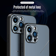 For iPhone 12 Pro Max R-JUST RJ-52 3-Line Style Metal TPU Shockproof Protective Case(Pink)
