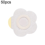 50pcs 043 Non-woven Stickers Wound Anti-seepage Three-volt Medicinal Patch, Size:6x6x2cm (Plum Shape)