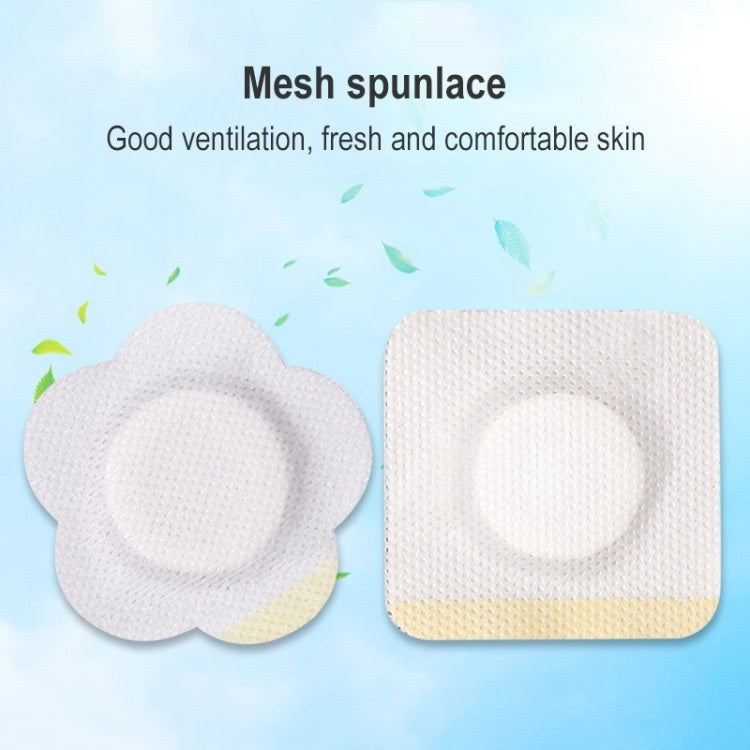 50pcs 043 Non-woven Stickers Wound Anti-seepage Three-volt Medicinal Patch, Size:6x6x2cm (Plum Shape) - free shipping - PMC TechLife - Order now!