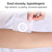 50pcs 043 Non-woven Stickers Wound Anti-seepage Three-volt Medicinal Patch, Size:6x6x2cm (Plum Shape)
