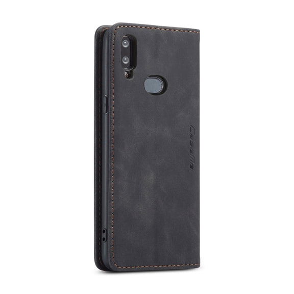 For Galaxy A10s CaseMe-013 Multifunctional Horizontal Flip Leather Case with Card Slot & Holder & Wallet(Black)