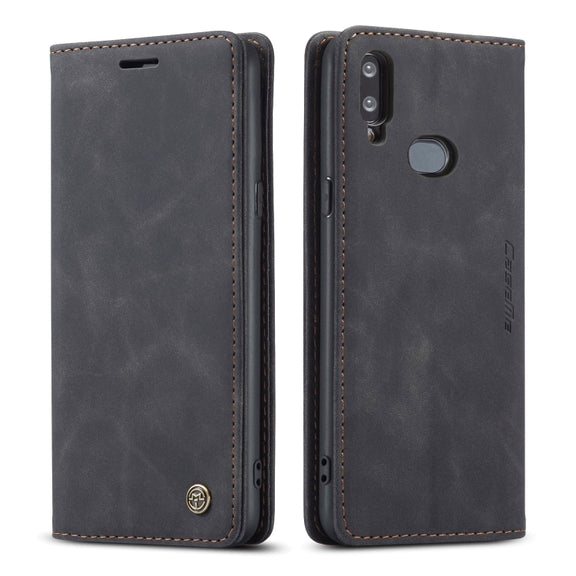 For Galaxy A10s CaseMe-013 Multifunctional Horizontal Flip Leather Case with Card Slot & Holder & Wallet(Black)
