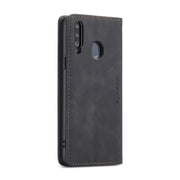 For Galaxy A20s CaseMe-013 Multifunctional Horizontal Flip Leather Case with Card Slot & Holder & Wallet(Black)