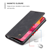 For Galaxy A20s CaseMe-013 Multifunctional Horizontal Flip Leather Case with Card Slot & Holder & Wallet(Black)