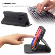 For Galaxy A20s CaseMe-013 Multifunctional Horizontal Flip Leather Case with Card Slot & Holder & Wallet(Black)