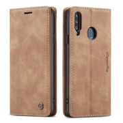 For Galaxy A20s CaseMe-013 Multifunctional Horizontal Flip Leather Case with Card Slot & Holder & Wallet(Brown)