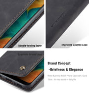 For Galaxy A40s / M30 CaseMe-013 Multifunctional Horizontal Flip Leather Case with Card Slot & Holder & Wallet(Black)