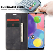 For Galaxy A70s CaseMe-013 Multifunctional Horizontal Flip Leather Case with Card Slot & Holder & Wallet(Black)