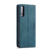 For Galaxy A70s CaseMe-013 Multifunctional Horizontal Flip Leather Case with Card Slot & Holder & Wallet(Blue)