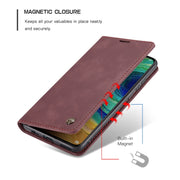 For Huawei Mate 30 4G / 5G CaseMe-013 Multifunctional Horizontal Flip Leather Case with Card Slot & Holder & Wallet(Wine Red)