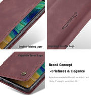 For Huawei Mate 30 4G / 5G CaseMe-013 Multifunctional Horizontal Flip Leather Case with Card Slot & Holder & Wallet(Wine Red)
