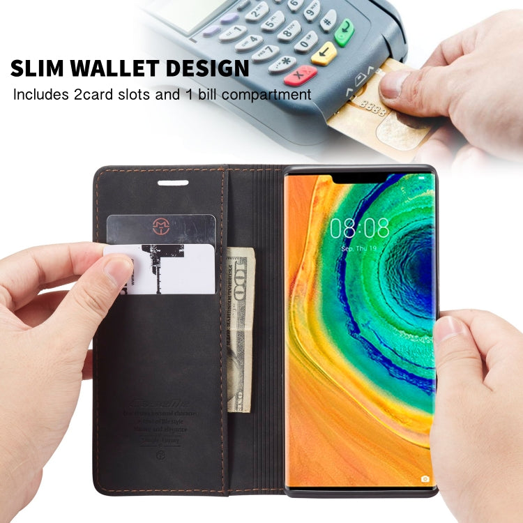 For Huawei Mate 30 Pro 4G / 5G CaseMe-013 Multifunctional Horizontal Flip Leather Case with Card Slot & Holder & Wallet(Black)