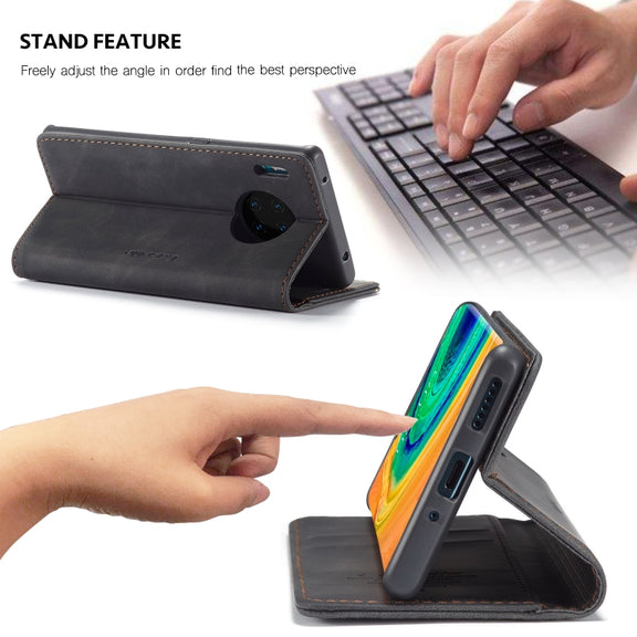 For Huawei Mate 30 Pro 4G / 5G CaseMe-013 Multifunctional Horizontal Flip Leather Case with Card Slot & Holder & Wallet(Black)