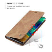 For Huawei Mate 30 Pro 4G / 5G CaseMe-013 Multifunctional Horizontal Flip Leather Case with Card Slot & Holder & Wallet(Brown)
