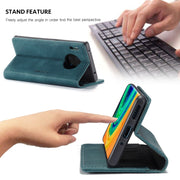 For Huawei Mate 30 Pro 4G / 5G CaseMe-013 Multifunctional Horizontal Flip Leather Case with Card Slot & Holder & Wallet(Blue)