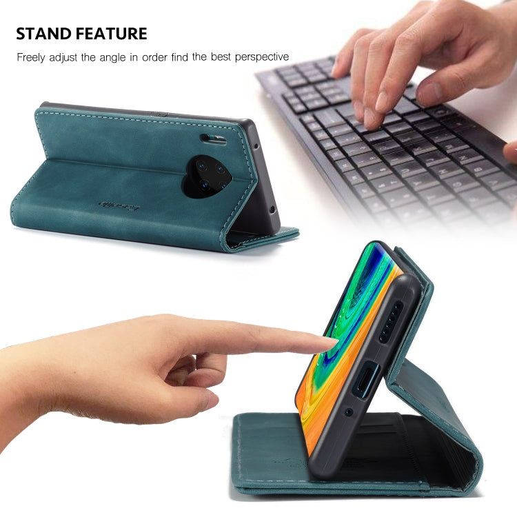 For Huawei Mate 30 Pro 4G / 5G CaseMe-013 Multifunctional Horizontal Flip Leather Case with Card Slot & Holder & Wallet(Blue)
