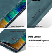 For Huawei Mate 30 Pro 4G / 5G CaseMe-013 Multifunctional Horizontal Flip Leather Case with Card Slot & Holder & Wallet(Blue)