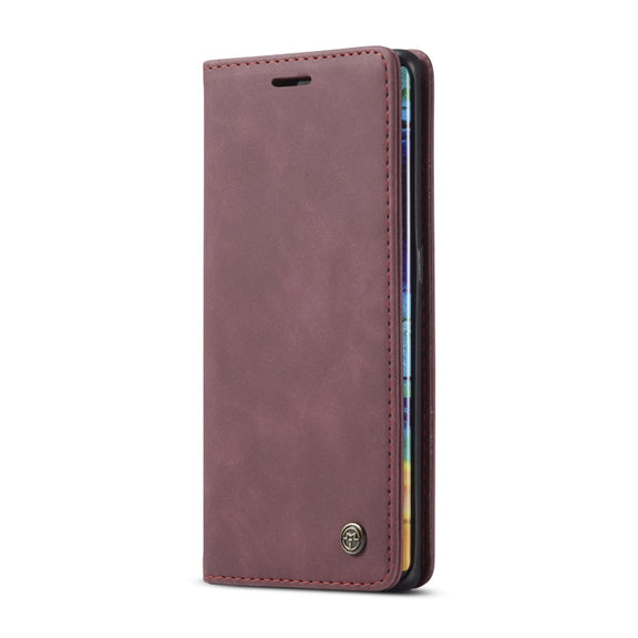 For Huawei Mate 30 Pro 4G / 5G CaseMe-013 Multifunctional Horizontal Flip Leather Case with Card Slot & Holder & Wallet(Wine Red)